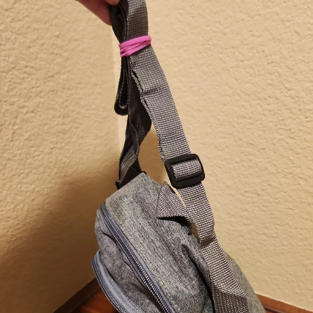 Charcoal Crossbody - Books Are My Happy Place